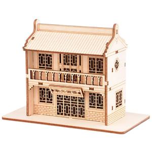 우드입체퍼즐 이층식당 DIY 입체 나무 3D우드퍼즐