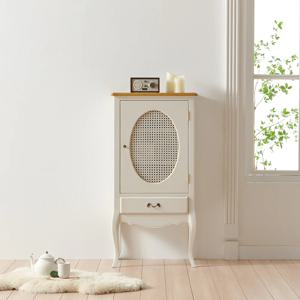 빈티지 엔틱가구 디아 아이보리 라탄 장식장