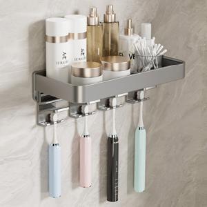 최종 11,175원 / 올인원 선반겸용 고급형 칫솔꽂이 칫솔 걸이 거치대 2size