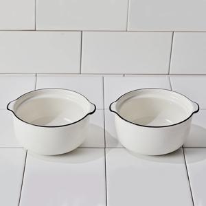 손잡이 도자기 라면그릇 면기 누들볼 계란찜기 2p세트