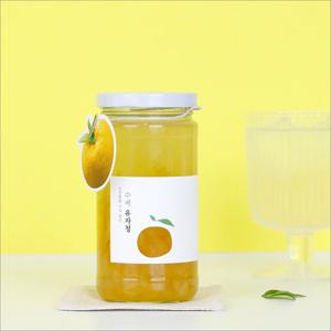 일자러그375 유자청 유리병 공병 선물 포장 키트 1세트 낱개