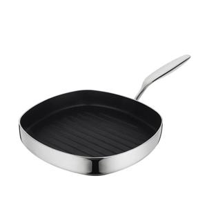 프리미엄 통3중 사각 스텐 그릴팬 24cm (인덕션겸용)