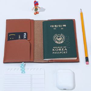 가죽 여권지갑 케이스 해외여행 필수품 파우치