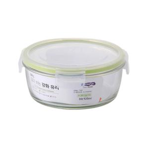 코멕스 알고쓰는 강화유리 밀폐용기 유리 반찬통 (원3호/920ml)