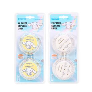 쉐프메이드 산리오 시나모롤 머핀 유산지 100매 2컬러