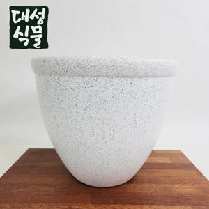 대형 마블 원형 FG208 40X35 빈 분갈이 화분 마오리 포트