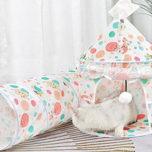 고양이 캣터널 바스락 텐트 하우스 숨숨집