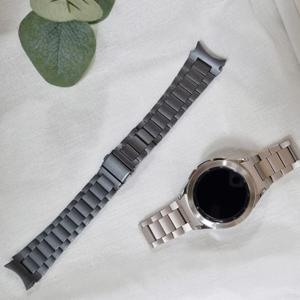 갤럭시워치 5 4 3 S3 S2 액티브 날개형 솔리드 메탈 밴드