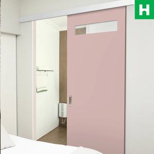 벽면형 댐퍼 슬라이딩 행거 도어 레일 세트 SD410-7HL 안방 드레스룸 주문 제작