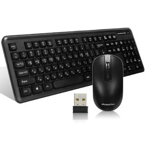 MO-WMK2000 무선 키보드 저소음 마우스 세트 나노 리시버 호환 생활방수 PC