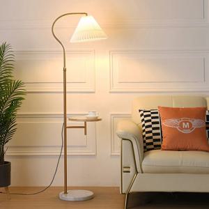 [해외] 플리츠 사이드테이블 플로어조명 장스탠드 인테리어