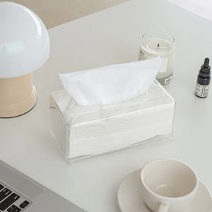 클리어 아크릴 티슈케이스 직사각