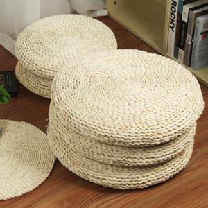 두툼한 라탄 왕골 원형 방석 2사이즈 - 대형 핸드메이드 라탄방석 왕골방석 짚 쿠션 방석