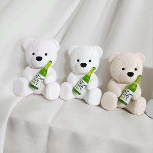 곰돌이 베어 차량용 앉은곰 석고방향제 인테리어 홈데코 새차선물 답례품