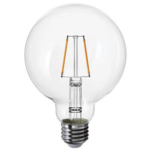 룬놈 LED 에디슨전구 E26 150루멘 볼구형 투명유리 95mm