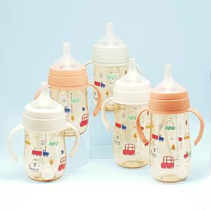 뛰뛰빵빵 PPSU 유아 추빨대컵 역류차단 어린이집 물컵 물통 270ml