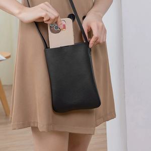가죽 핸드폰 가방 심플 미니 크로스 백 DD-12341