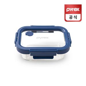 스팀 앤 올 글라스 밀폐용기 직사각 370ml
