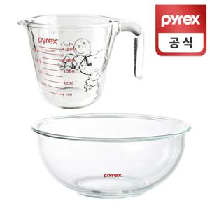 믹싱볼 2400ml+스누피 계량컵 500ml