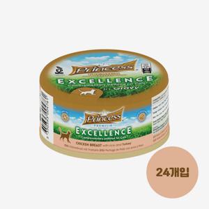프리미엄 엑설런스 치킨브레스트앤터키 습식캔 70g 24개입