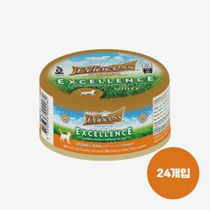 프리미엄 엑설런스 치킨튜나앤펌킨 습식캔 70g 24개입
