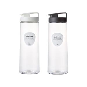 1+1 잡기 쉬운 식탁용 물병 1.5L 화이트/ 그레이 2P