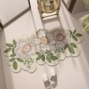 [해외] 빈티지 플로랄 QM686  욕실매트 쿠션매트 키친매트 발매트 다용도매트 2종세트