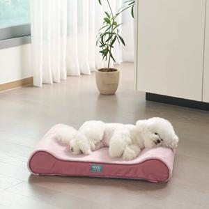 에어코일 커브 매트리스 강아지 방석 매트 플뢰르핑크 극세사커버 2 size