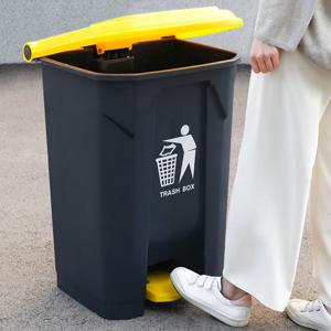 A4 옐로 그레이 실외 야외 업소용 재활용 쓰레기 대형 분리 수거 쓰레기통 수거함 30L