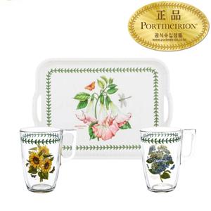 보타닉 가든2인 집들이선물 3p세트 (서빙쟁반(소)1P+뉴 머그글라스2P)