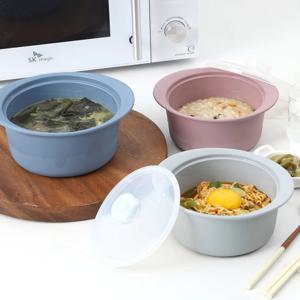 국산 실리콘 냄비 전자레인지 찜기 라면용기 계란찜 800ml 5color