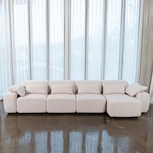 레벨 아쿠아 6인용 카우치 조야 패브릭 모듈 소파