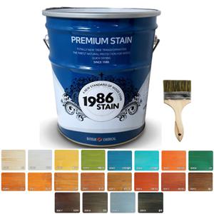 친환경 오일스테인 테라스 나무 니스 데크 방부목 페인트 천연 오일스텐 18L