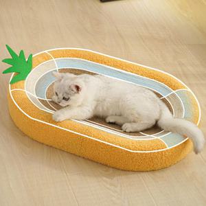 [해외] 냥냥 고양이 pineapple 타원형 스크래쳐 하우스 60cm