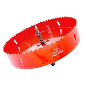 바이메탈 홀쏘 180mm 목공 목재 철판 석고 플라스틱 금속 홀소 원형 홀커터 홀컷터