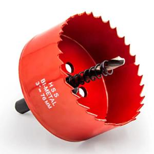 바이메탈 홀쏘 76mm 목공 목재 철판 석고 플라스틱 금속 홀소 홀스 원형 홀커터 홀컷터
