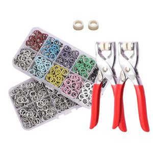 똑딱이 펀치2개+단추200개+고무링2개