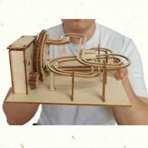 구슬트랙 3D입체퍼즐 작동기어 우드퍼즐 DIY 성인취미 나무조립키트 교구