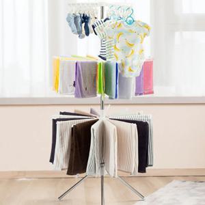 3단 접이식 빨래건조대 회전 틈새 원룸 세탁 건조대