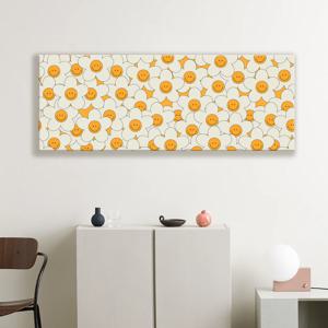컨템포러리 기하학 와이드 캔버스 추상화 그림 인테리어 액자 / 88 Smiley /