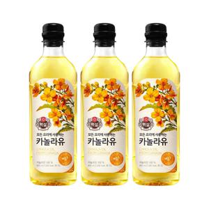 백설 카놀라유 900ml*3개