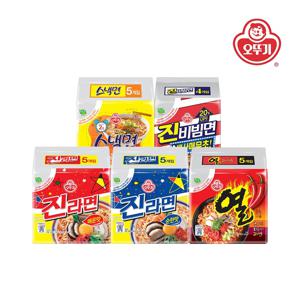 진라면/ 열라면/ 스낵면/ 진비빔면 멀티팩 3개 택 1