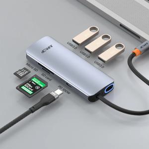 C타입 멀티 6IN1 USB TF/SD PD 허브 HUB601