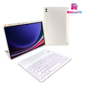 와이드 블루투스 키보드+클리어쉴드 북커버 케이스 세트 (갤럭시탭 S9/S10 울트라)