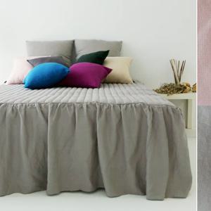 맞춤제작 린넨 라지킹 높은침대 침대커버 베드스커트-2colors & 4size