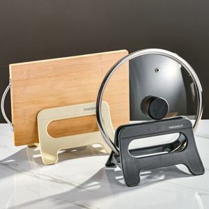 손쉬운 반자동 냄비뚜껑 거치대 후라이팬 도마 정리대 2colors