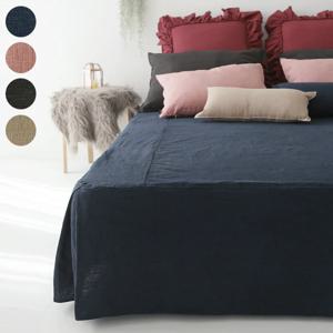 맞춤제작 미니멀 린넨 라지킹 높은침대 침대커버 베드스커트-4colors & 4size