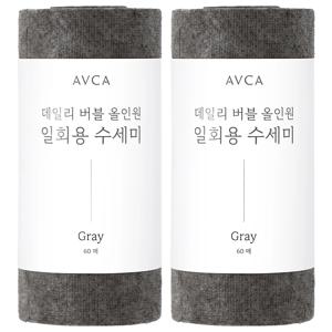 1+1 데일리 버블 올인원 일회용 수세미 60매