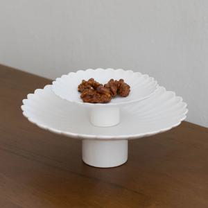 높은굽 화형 접시 2 color