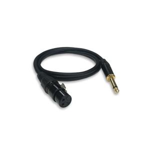 수제작 XLR 캐논(F)-TS(5.5 Mono) 마이크 케이블 3m AP-XLR503F